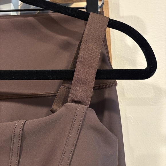 ALO Yoga 7/8 High-Waist Airlift Legging + Corset Bra Set Espresso Brown sz Small - Picture 3 of 9